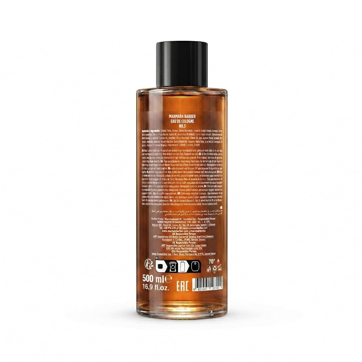Barber Marmara No.3 Aftershave For Men EAU DE COLOGNE - Image 2