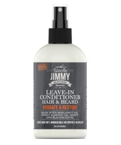 Uncle Jimmy Hair and Beard Leave in Conditioner for Healthy Beard Growth, Softening Hair, Hydrate and Restore, 8 Oz - Image 4