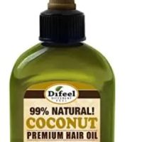 Difeel Premium Natural Hair Oil - 99% Natural Oil Coconut Oil 2.5 oz./ 75 ml