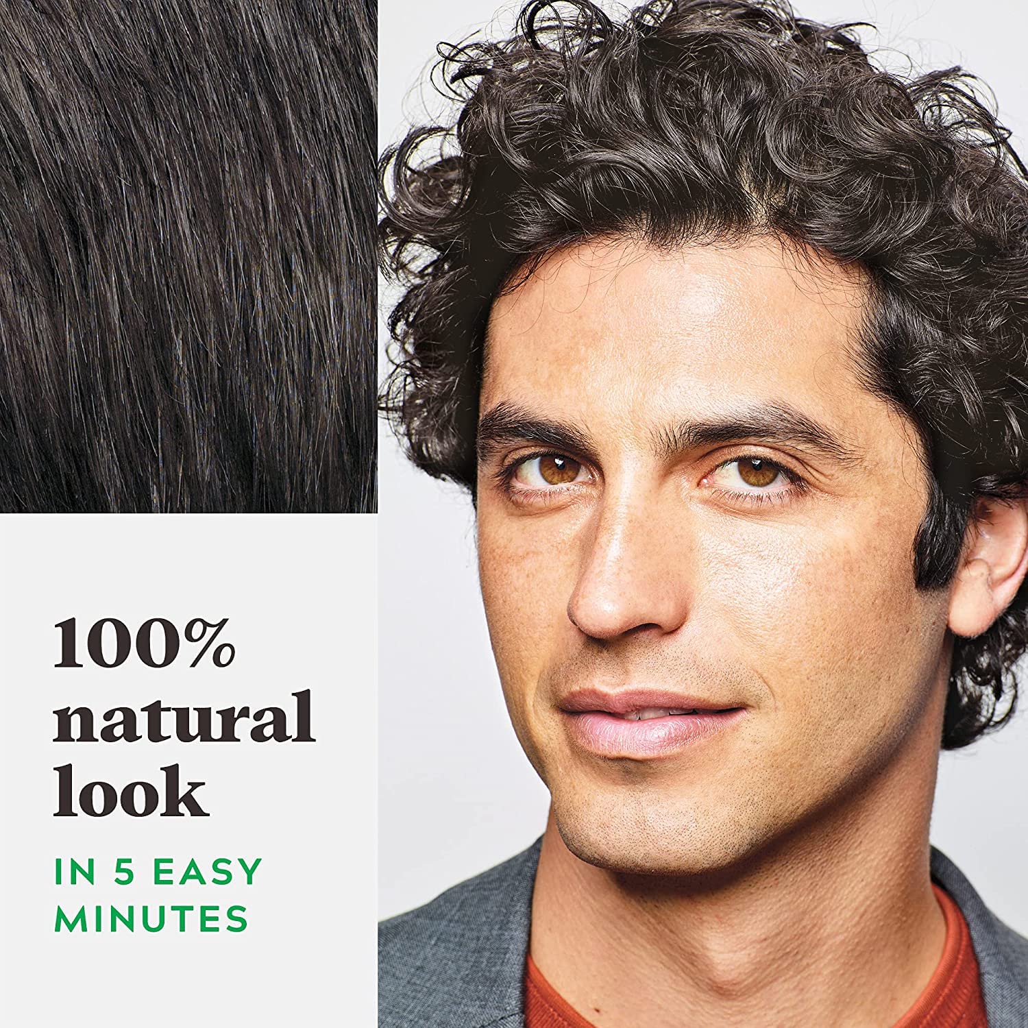 Shampoo-In Color, Hair Coloring for Men - Darkest Brown-Black, H-50 - Image 9