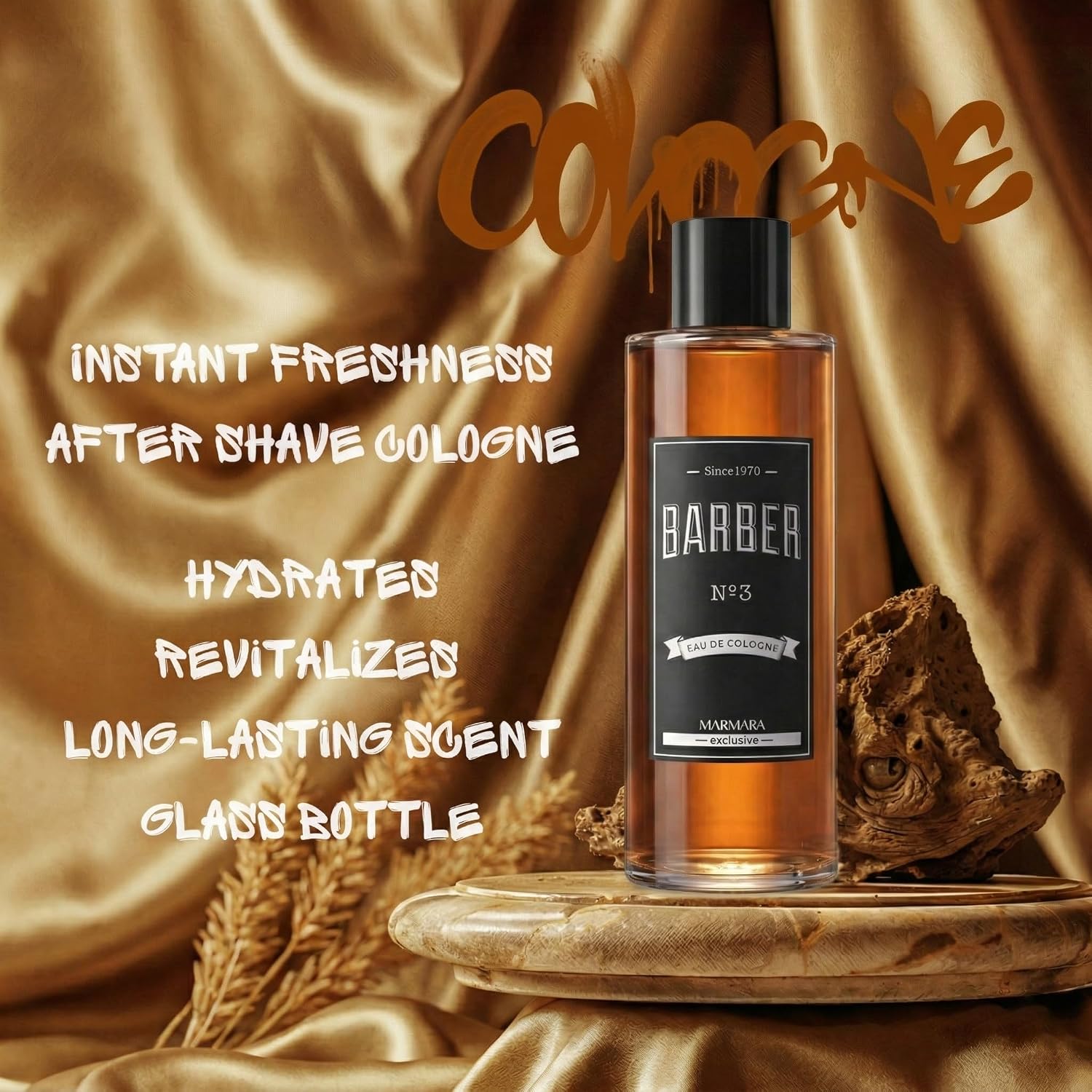 Barber Marmara No.3 Aftershave For Men EAU DE COLOGNE - Image 4