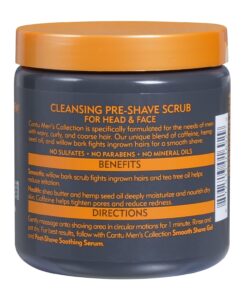Alternative view of Cantu Men's Cleansing Pre-Shave Scrub 8Oz Ounce Jar (227g)