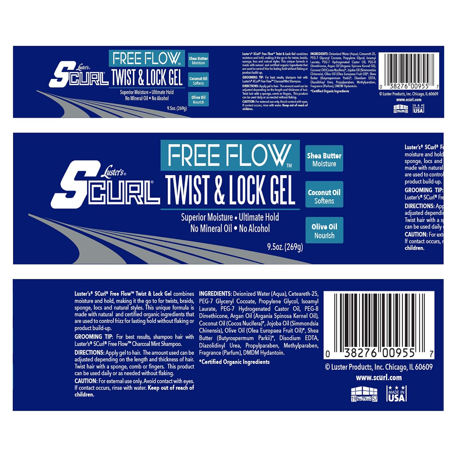 Luster's Scurl Free Flow Wave, Twist, and Lock Gel - Image 3