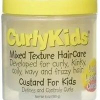 CurlyKids Mixed Hair Haircare Custard for Kids Curly Kinky Coily Wavy Frizz Hair