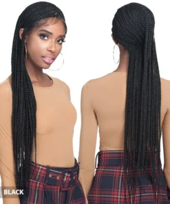 Alternative view of Bobbi Boss Synthetic Hair Braid Lace Frontal Wig - MLF511 SIMONE Black