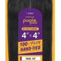 OUTRE PREMIUM PURPLE PACK YAKI 4" x 4" HD LACE CLOSURE - 1