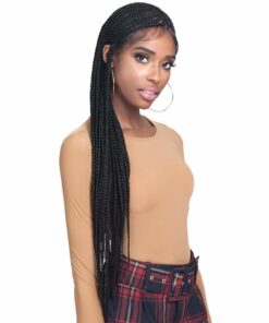 BOBBI BOSS Synthetic Hair Lace Front Wig MLF511 Braided Wig 13X7 Lace Frontal Wig Simon (TT1B/613) - Image 3