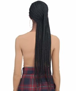 BOBBI BOSS Synthetic Hair Lace Front Wig MLF511 Braided Wig 13X7 Lace Frontal Wig Simon (TT1B/613) - Image 4