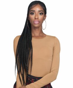 BOBBI BOSS Synthetic Hair Lace Front Wig MLF511 Braided Wig 13X7 Lace Frontal Wig Simon (TT1B/613)