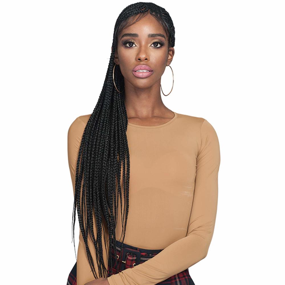 BOBBI BOSS Synthetic Hair Lace Front Wig MLF511 Braided Wig 13X7 Lace Frontal Wig Simon (TT1B/613)